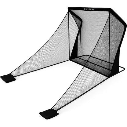 GOLF PAPI Golf Practice Net – 7.5 ft Compact Golf Hitting Net with Steel Frame and Side Net Protection – Indoor & Outdoor Golf Training Net for Backyard, Garage, or Simulator Use
