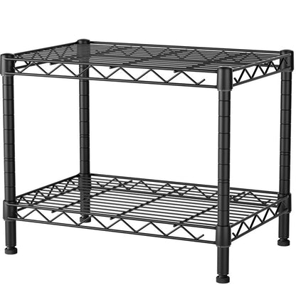 SINGAYE 2 Small Wire Shelves Kitchen Pantry Close Home Organizers and Storage Bathroom Shelf Laundry Room Organization Adjustable Book Metal Garage Shelving Unit