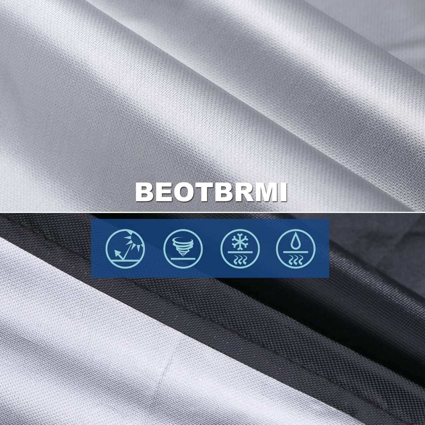 Weber Grill Cover - Waterproof Protection for 52-Inch BBQ Grills | Adjustable Straps & Durable Oxford Fabric