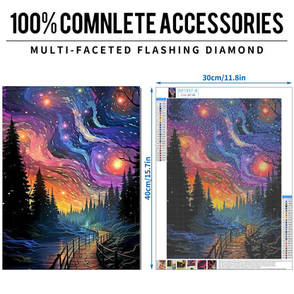 12 pk 5D Large Advanced Diamond Art Kits for Adults Multiple Packs DIY Club Round Full Drill Diamond Painting Moon Colorful with Crystal Gem Art Painting Kits Set Beginners Canvases12 x 16 Inches