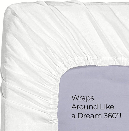 '-1 Utopia Bedding King Fitted Sheet - Bottom Sheet - Deep Pocket - Comfy Microfiber - Easy Care Fitted Sheet Only