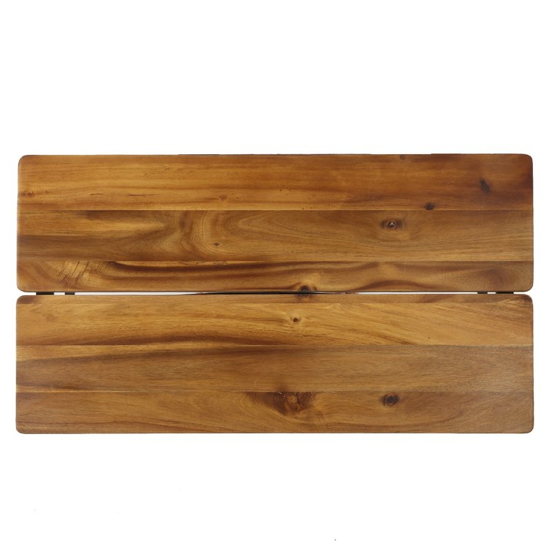 Christopher Knight Home Eleanora Industrial Acacia Wood Coffee Table with Iron Accents, Black / Antique Finish