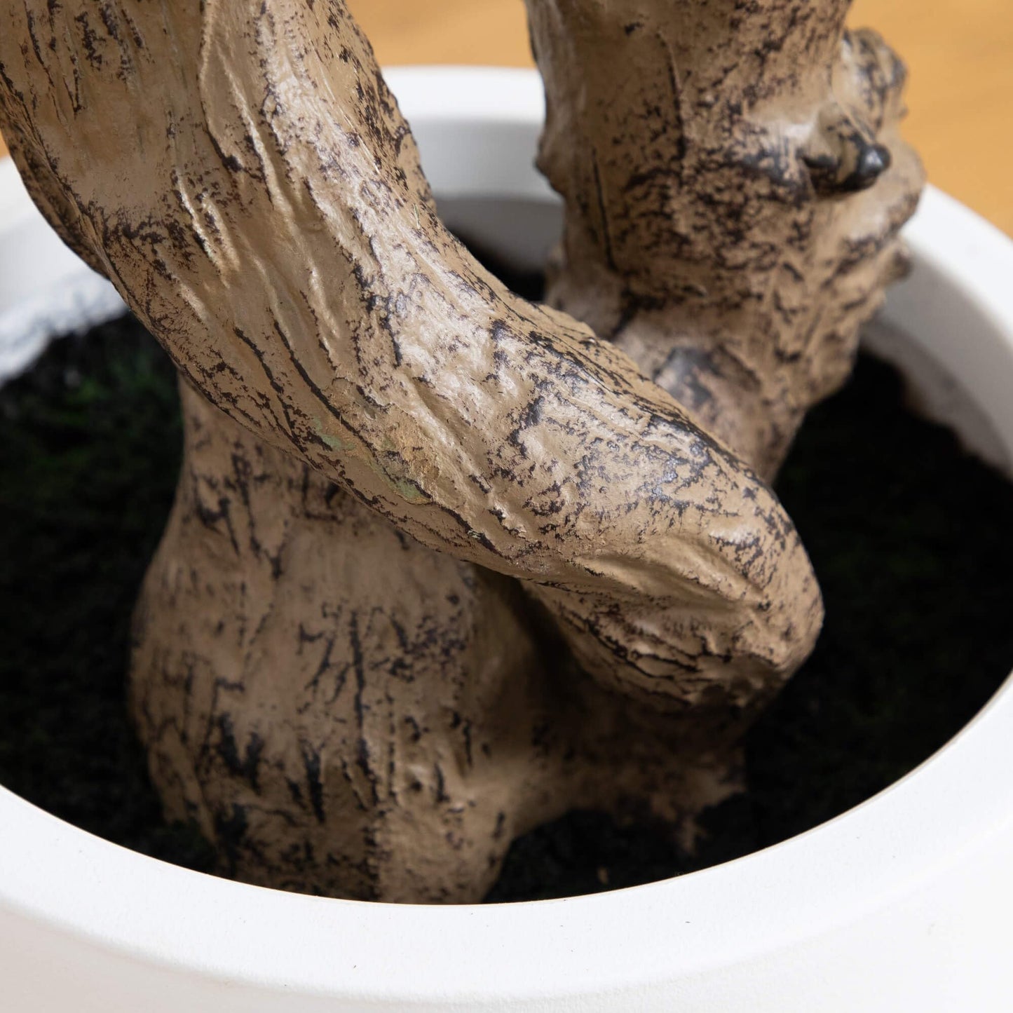 Nearly Natural 6ft. Artificial Grand Olive Tree in White Decorative Planter