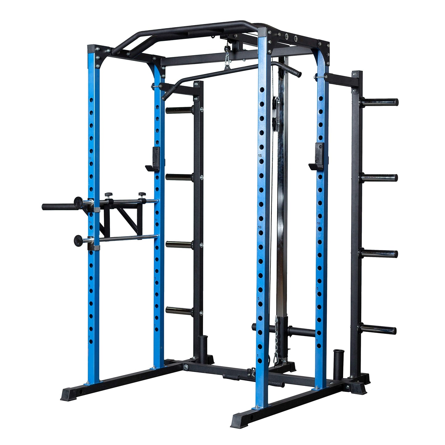 Rep Fitness PR-1100-Blu + Dip Attachment + Lat Pulldown + Weight Storage
