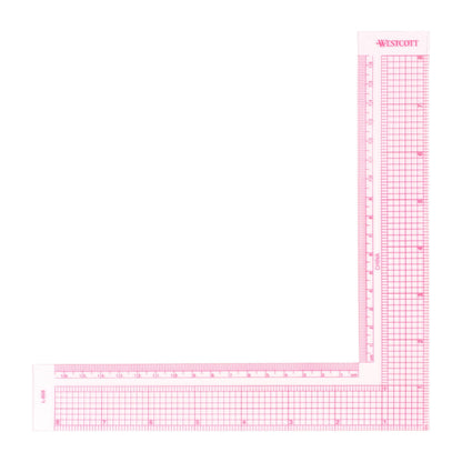 Westcott 8-Inch/17cm L-Square Inch/Metric (L-808) (L-808)