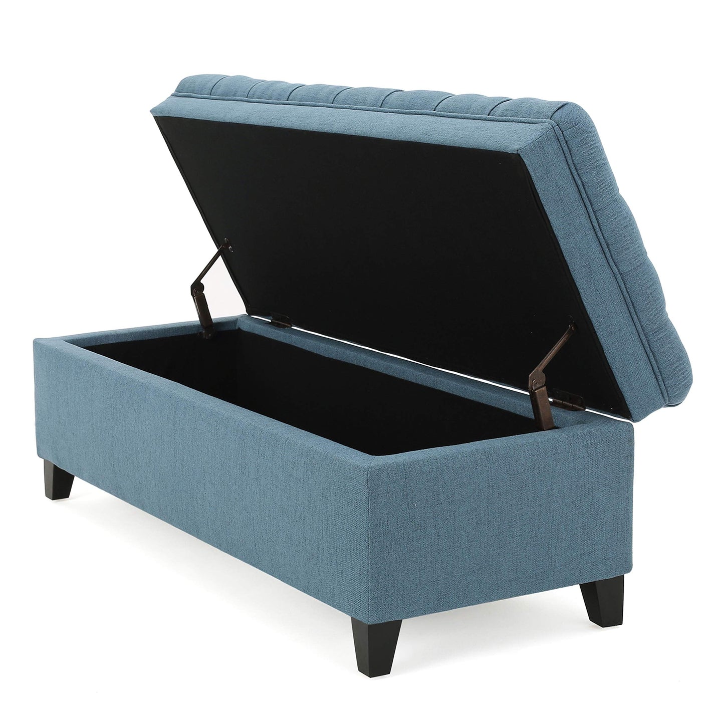 Christopher Knight Home Juliana Fabric Storage Ottoman, Blue