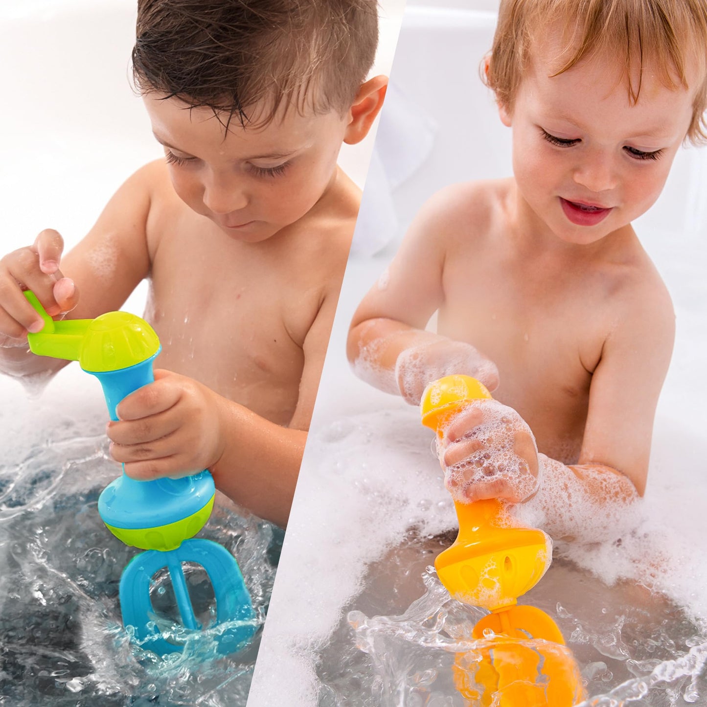 HABA Kids Bubble Bath Whisk 2 Pack - Bath Toys for Sensory Play, Motor Skill Development, Water Play and Bath Time Fun