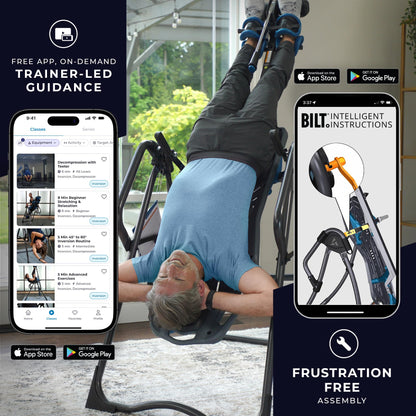Teeter FitSpine X3 Inversion Table, Deluxe EZ-Reach Ankle System, Back Pain Relief Kit, FDA-Registered (X3A2)