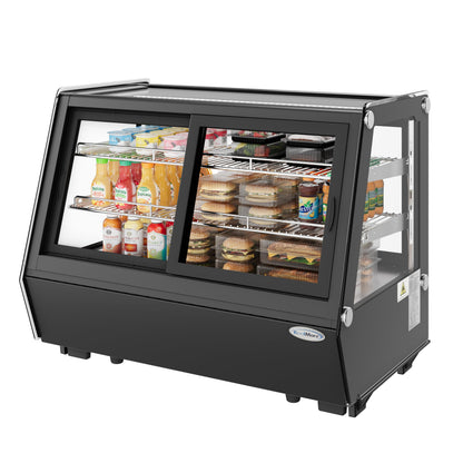 KoolMore 35 in. Self-Service Countertop Bakery Display Refrigerator in Black (CDC-165-BK)