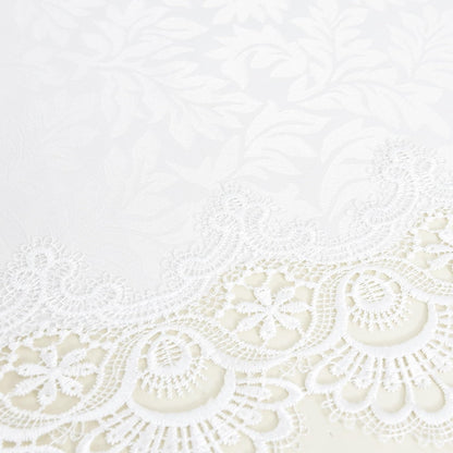 24 48 Inch Wolkemer Small Rectangle Tablecloth Elegant White Lace Jacquard Side Coffee Table Tablecloth Dining Table