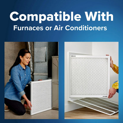 Filtrete 20x25x1 AC Furnace Air Filter, MERV 5, MPR 300, Capture Unwanted Particles, 3-Month Pleated 1-Inch Electrostatic Air Cleaning Filter, 6-Pack (Actual Size 19.69x24.69x0.81 in)