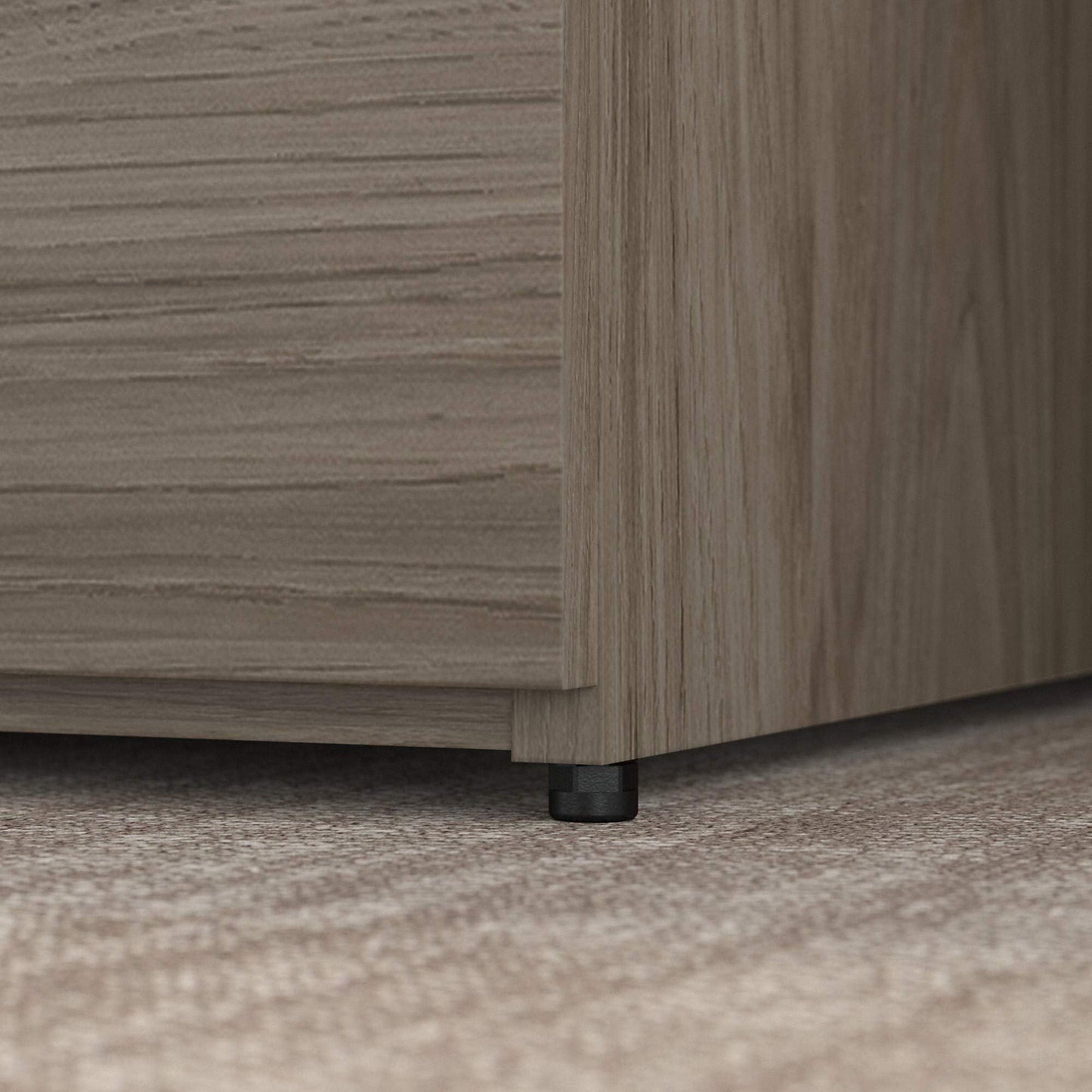 Bush Business Furniture Office 500 2 Drawer File Cabinet-Assembled, 16W, Modern Hickory