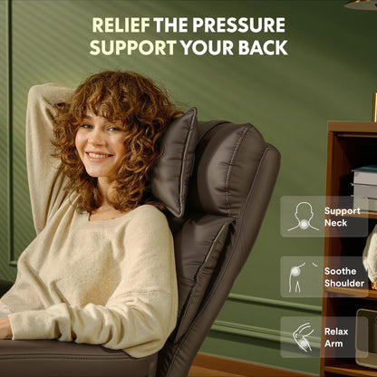FLEXISPOT Oversized Big and Tall Office Chair, 180° Flip Armrests for Pets&Cross Legged, Computer Desk Chair with Footrest, Lounge Chairs for Home Office Gaming Working, ScratchSafe Air Leather, Brown