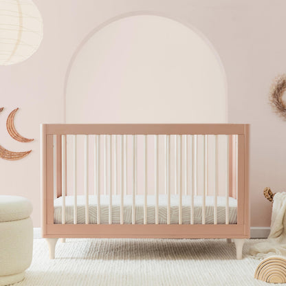 Babyletto Lolly 3-in-1 Convertible Crib with Toddler Bed Conversion Kit in Canyon/Washed Natural, Greenguard Gold Certified