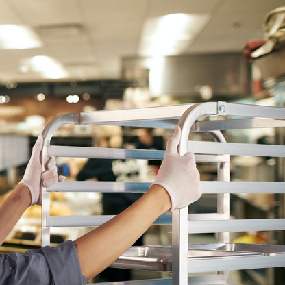 CURTA 20-Tier Heavy Duty Bun Pan Bakery Rack with 5" Wheels, NSF Certified, Heavy Duty, 26" D x 20" W x 69" H, Storage for Half & Full Sheets