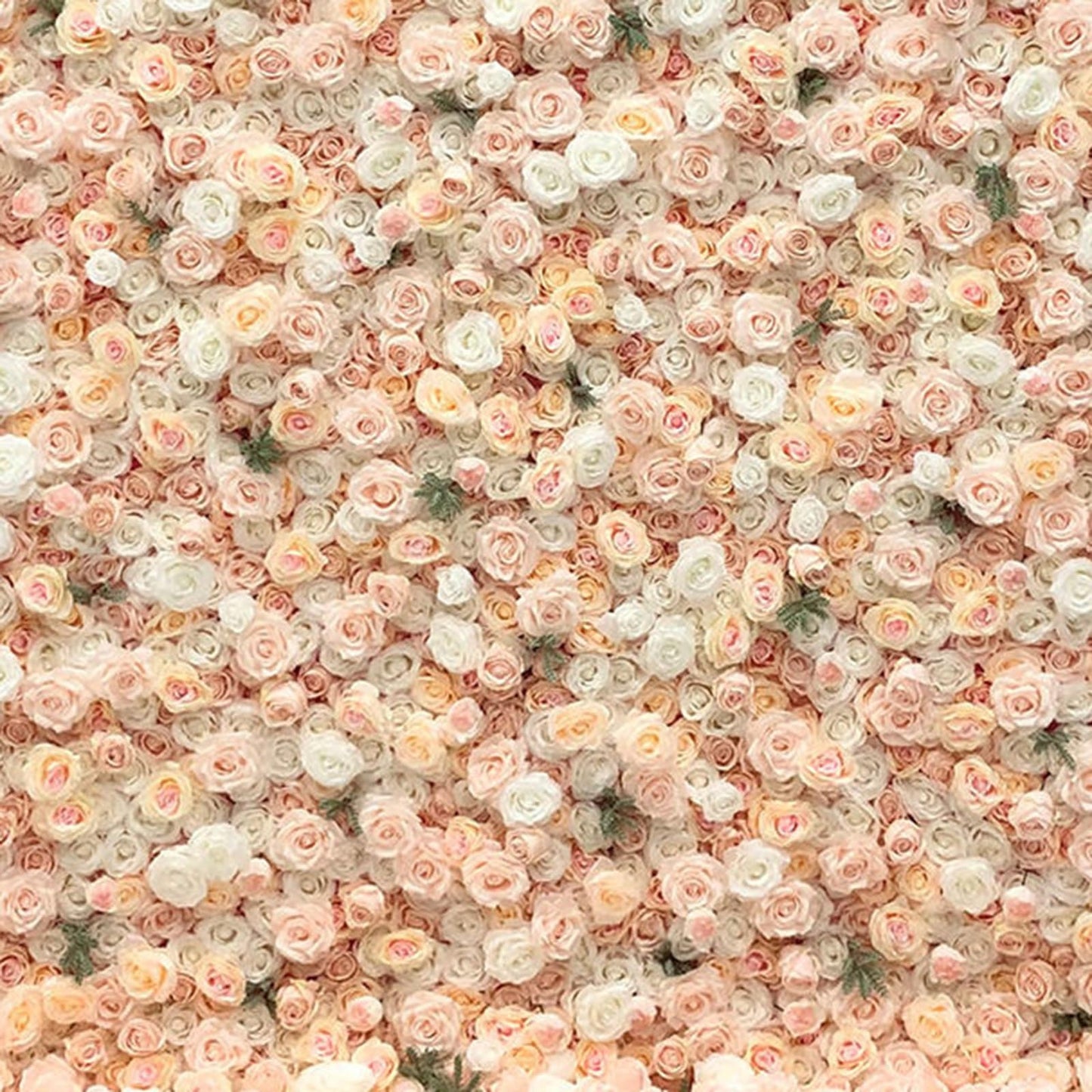 Handmade Champagne Roses Wall Large Artificial Flower Wall Backdrop Panels,Rose Wedding Backdrop 5D Floral Wall Fabric Flower Wall For Party Baby Shower Bridal Wedding Backgro,3m*3m/10*10FT