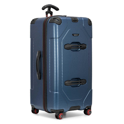 Traveler's Choice Maxporter II Polycarbonate Hardside Trunk with Spinner Wheels, Navy, 31-Inch Large Trunk