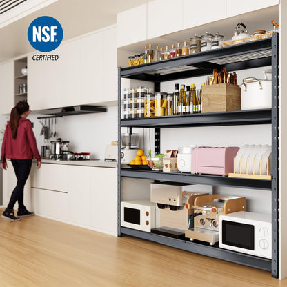 Shuntong The Atlas 8000LBS Ultra Heavy Duty Garage Shelving, 72”W Storage Shelves, Adjustable NSF Certified Metal Industrial Rack for Warehouse Basement, 72" W x 24" D x 72" H
