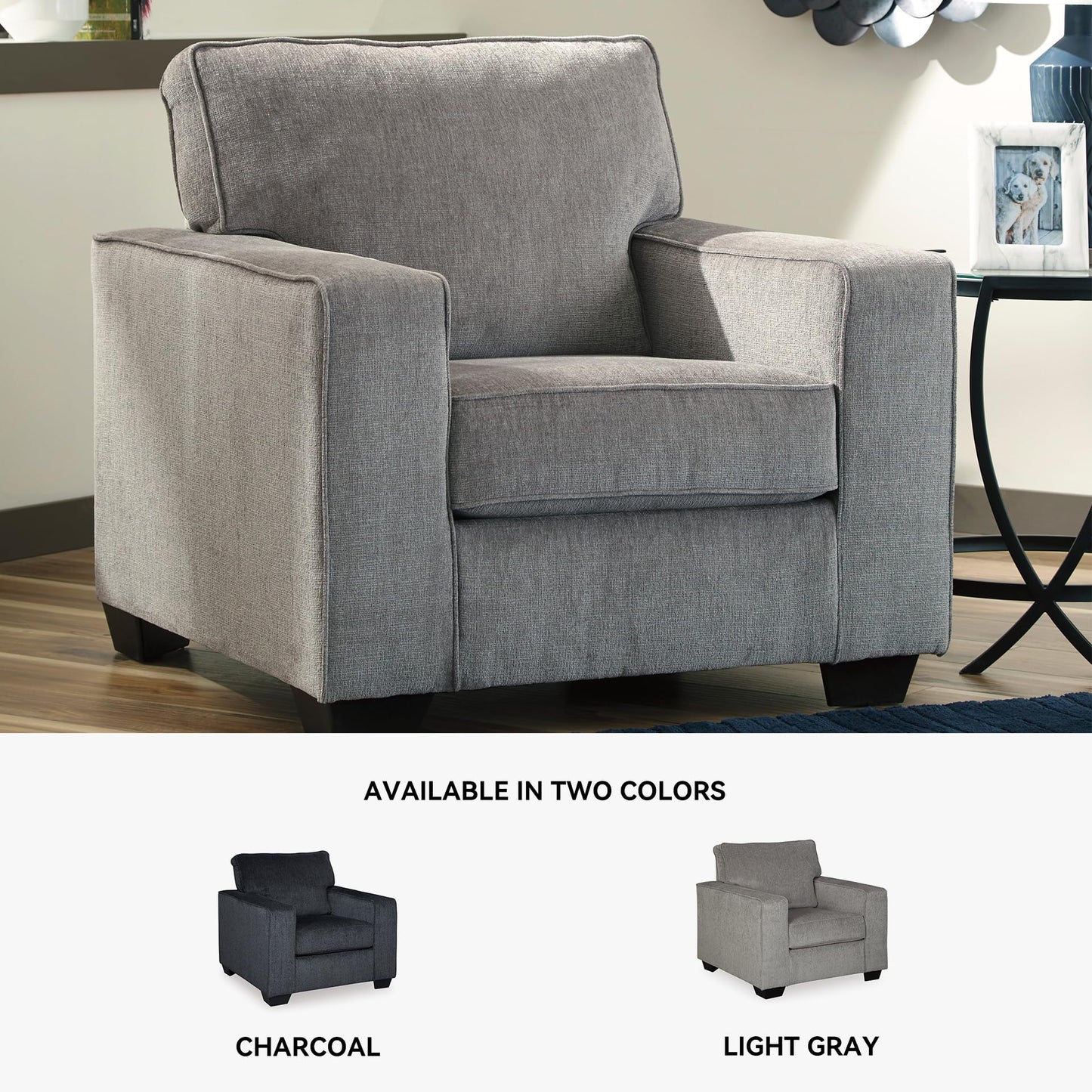 Signature Design by Ashley Altari Modern Chair, Light Gray
