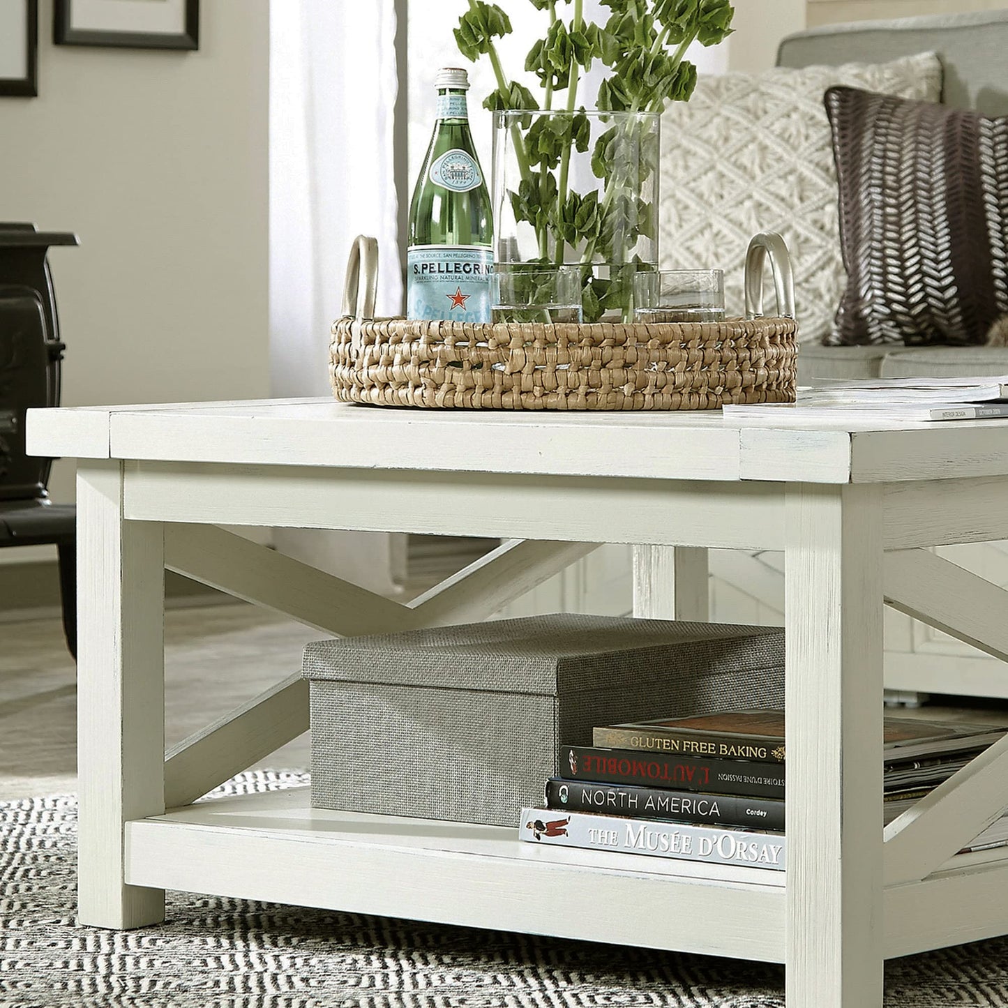 Homestyles Seaside Lodge Off-White Coffee Table