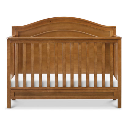 Davinci Charlie 4-in-1 Convertible Baby Crib - GREENGUARD Gold Certified Convertible Crib to Toddler Bed, Daybed, Full-Size Wooden Bed, Durable, 4 Adjustable Mattress Heights - Chestnut