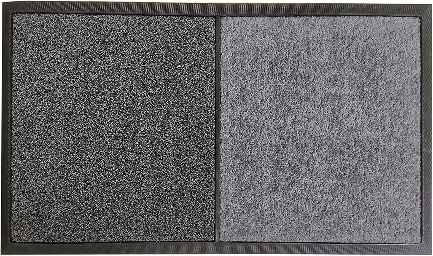 Outdoor Doormats, Shoe Disinfection Mat, Sanitizing Footbath Mat, Grey Wet Dry Rug for Outdoor Use