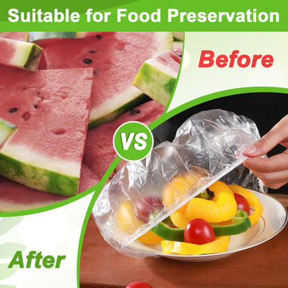 175Pcs 7 Colors Reusable Elastic Food Covers, Sublaga 7 Sizes Plastic Bowl Covers, Colorful Dish Plate Covers, Alternative to foil, Plastic Wrap, BPA Free