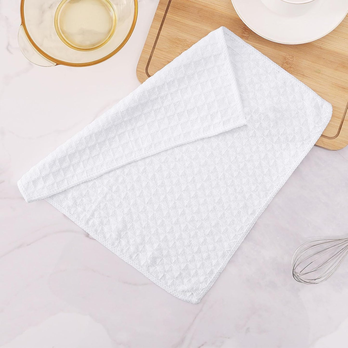 12 12 Inch 8 Pack, Homaxy Microfiber Waffle Weave Kitchen Dish Cloths, x Ultra Absorbent and Solid Color Dish Towels