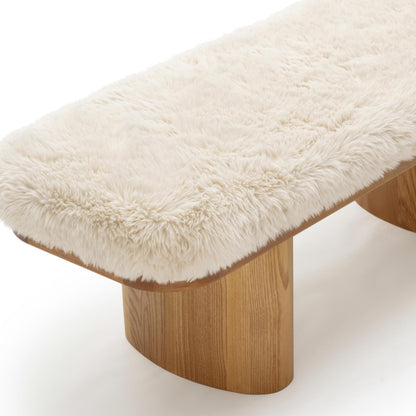First of a Kind Bench in Natural Ash Wood