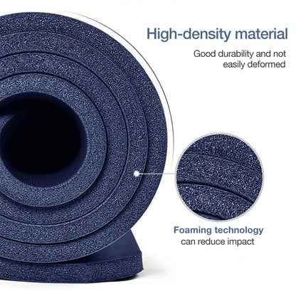 Yoga Mat Non Slip NBR Thick Yoga Mat, 72"L x 32"/24"W x 0.6"/0.4"TH (185cm x 80cm/61cm x 15mm/10mm), Anti-Tear Exercise Mat with Carrying Strap and Bag, Workout Mats for Yoga, Pilates, Floor Exercises