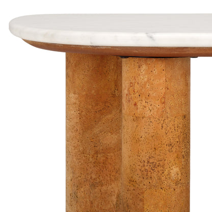 SAFAVIEH Couture Collection Marilynn Marble/Cork Veneer Console Table