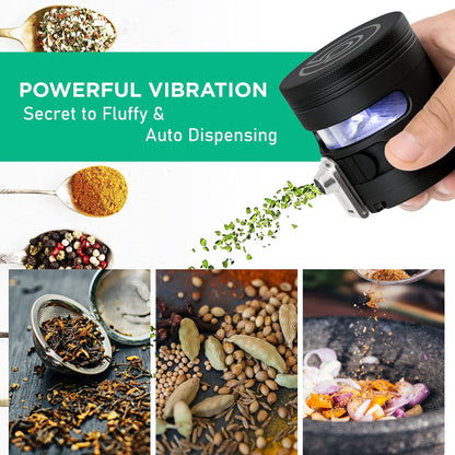 MANUAL Grinder AUTOMATIC Dispenser Large 2.5" Aluminum Alloy, for HOME & KITCHEN ONLY (Midnight)…