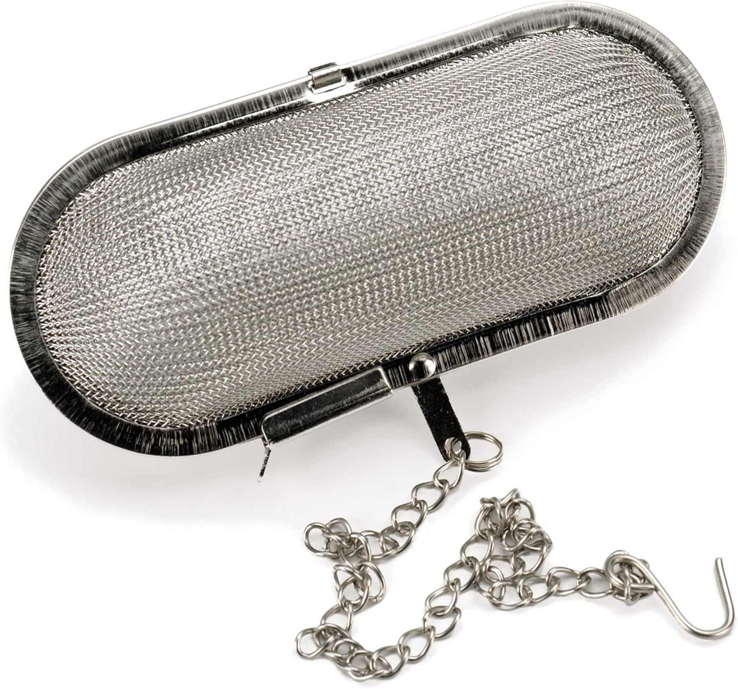 4.25x1.75" RSVP International Endurance Kitchen Collection Stainless Steel Mesh Floating Spice Infuser for Soups, Stews