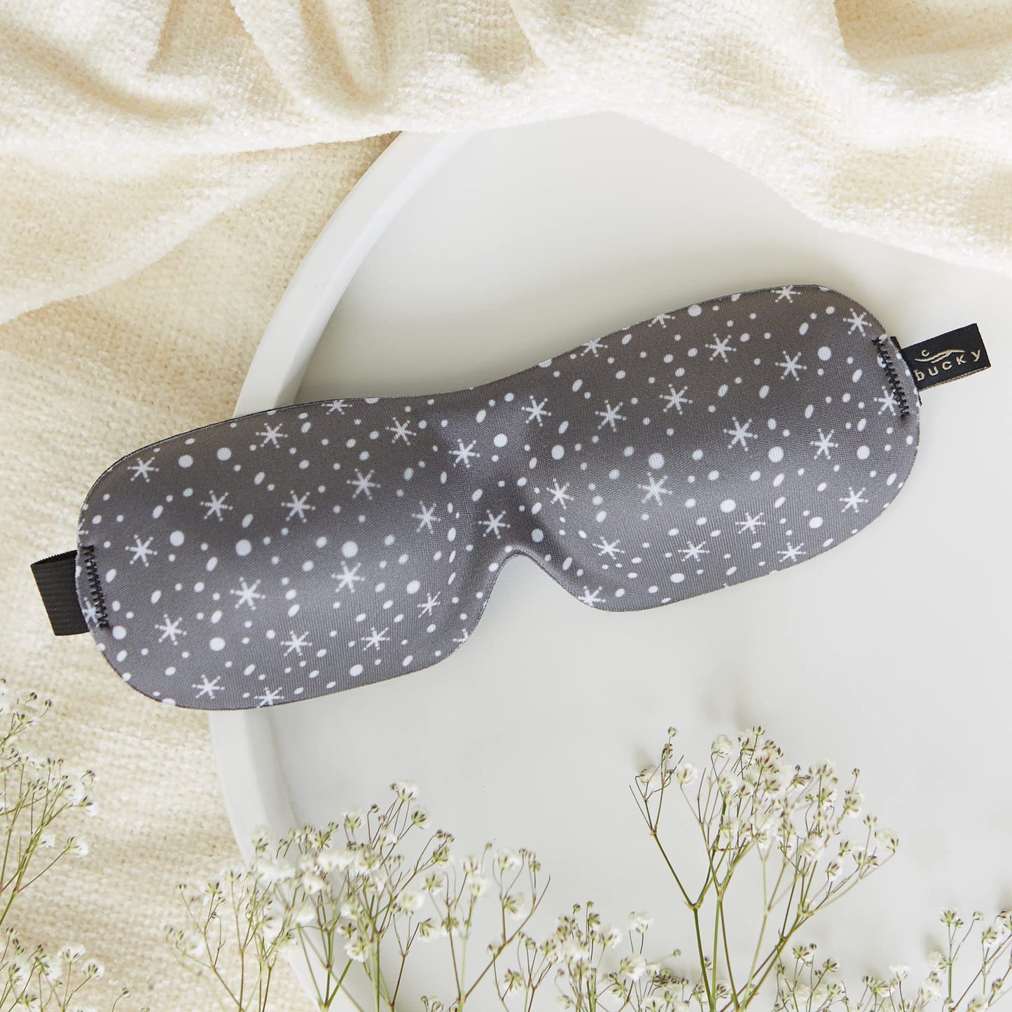 Bucky 40 Blinks No Pressure Printed Eye Mask for Travel & Sleep, Foil, One Size