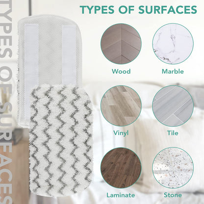 Sgizoku S1000 S2001 Steam Mop Replacement Pads for Shark Steam Mop S1000 S1000A S1000C S1000WM S10001C S1200 & S2001 SteamSpot Steam Mop - Dirt Grip, Washable & Reusable for All Floor Clean - 5Pack