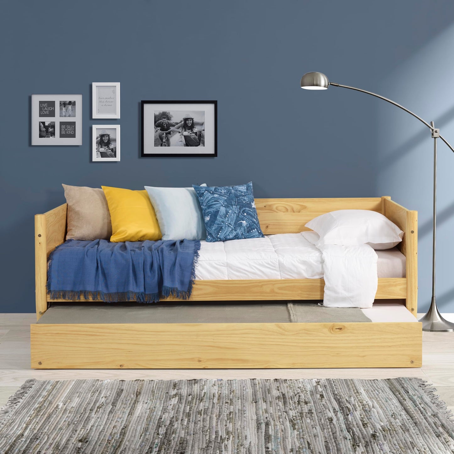 Camaflexi Mid-Century Daybed, Single, Scandinavian Oak, Twin