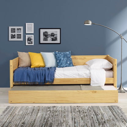 Camaflexi Mid-Century Daybed, Single, Scandinavian Oak, Twin