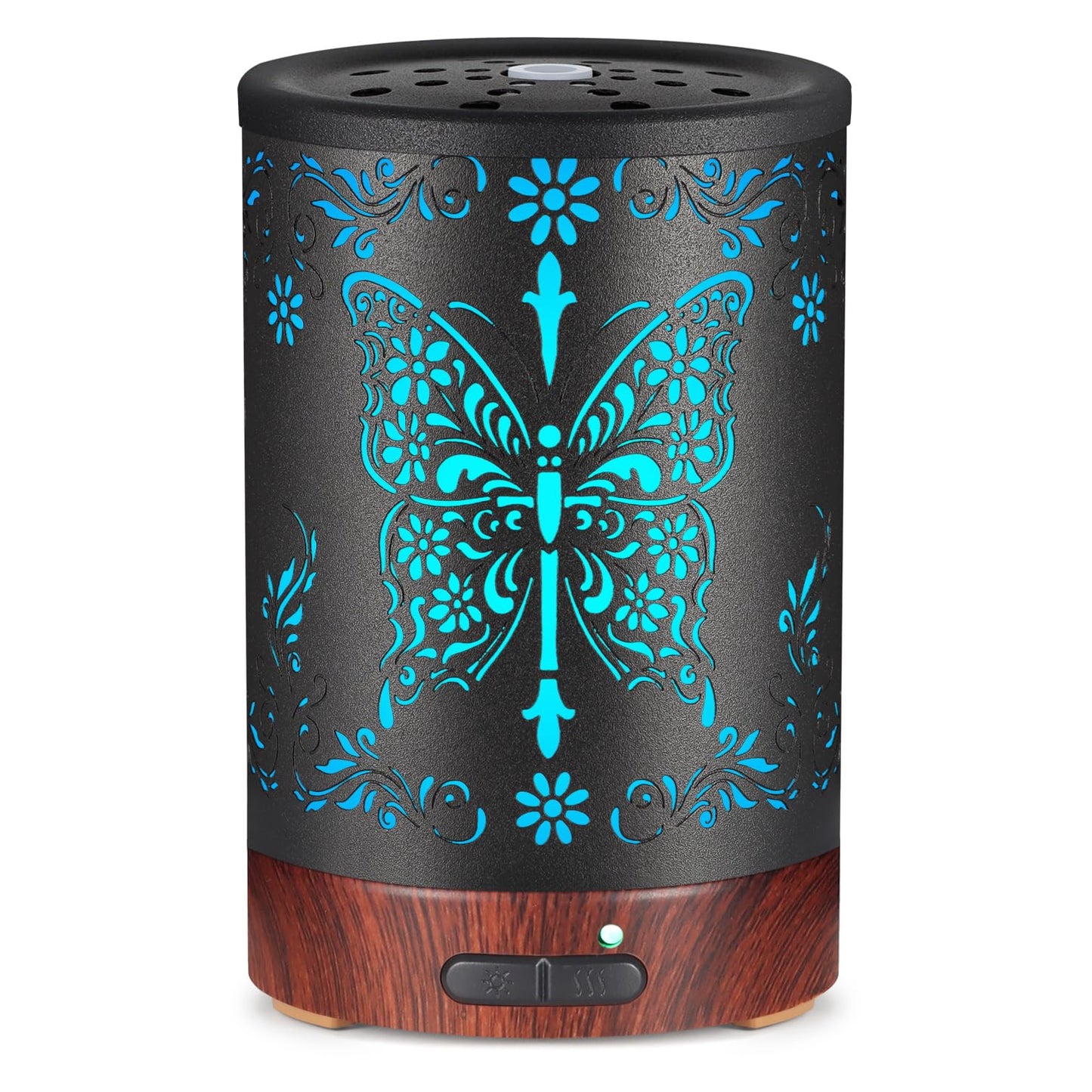 Essential Oils Diffuser,Aromatherapy Diffuser,Birthday for Women Mom Grandma,Metal Cool Mist Humidifier with 7 Colors Lights Waterless Auto Off Air Diffusers (Dragonfly)