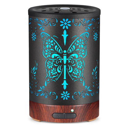 Essential Oils Diffuser,Aromatherapy Diffuser,Birthday for Women Mom Grandma,Metal Cool Mist Humidifier with 7 Colors Lights Waterless Auto Off Air Diffusers (Dragonfly)
