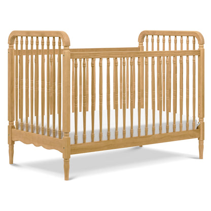 Namesake Liberty 3-in-1 Convertible Spindle Crib with Toddler Bed Conversion Kit in Honey, Greenguard Gold and FSC® Certified
