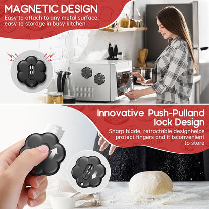 Bread Lame Dough Scring Tool, Sourdough Bread Baking Supplies for Scoring, Great Gift for Bread Makers (Black)