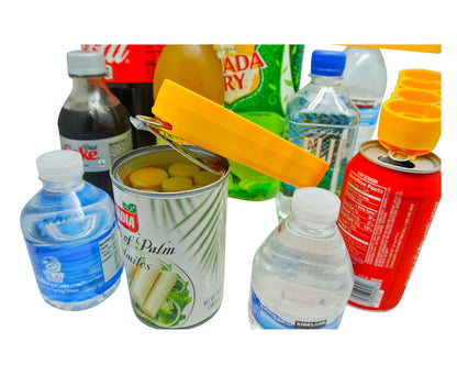 magic Opener COMBO – 1 mO MINI for small plastic caps & 1 mO PLUS for larger plastic caps See Pictures for Better Understanding – Soda Opener - Water Opener | Twist-off | Good for 16 sizes | Help Aids