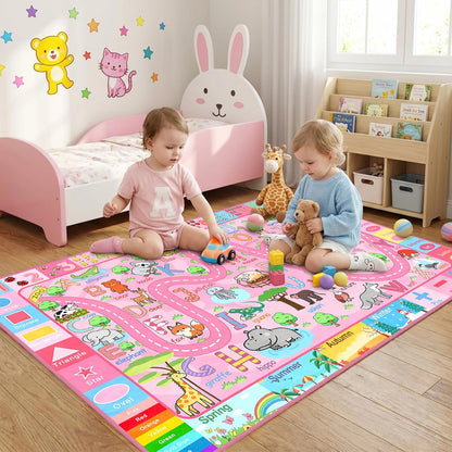 2.5x4 ft ABC Rug for Kids Room Nursery Classroom Rug, Kids Rugs for Playroom Bedroom, Boys Girls Non-Slip Educational