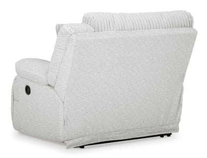 Signature Design by Ashley Top Tier Coastal 3-Piece Reclining Sectional Sofa with 4 Accent Pillows, Light Gray