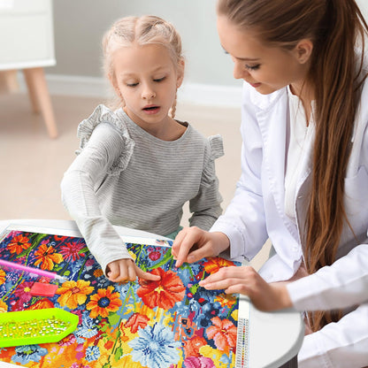 JOOZ Diamond Painting Kits for Adults - DIY 5D Large Diamond Art Kits for Adults Flowers, Full Drill Diamond Art Flowers Kit, Gem Art Kits for Home Wall Decor (27.5 X 15.7 Inch)
