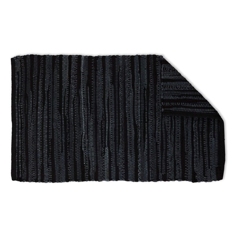 DII Chindi Home Collection Handwoven Multicolor Area Rag Rug, 20x31.5, Black