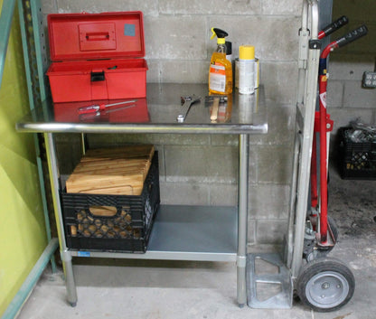 AmGood Stainless Steel Work Table with Undershelf | Food Prep NSF | Utility Work Station | (72" Length X 14" Width)