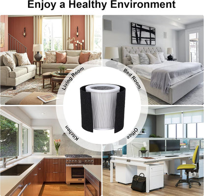 H-PF400 HEPA Filter Replacement Kit, Compatible for Hunter HP400 Air Purifier Series, 1 HEPA Filter + 4 Pre-Filters