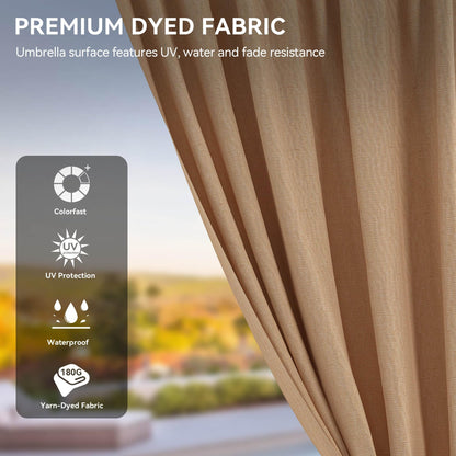 YITAHOME 12X18FT Meatl Hardtop Gazebo Metal Double Roof Canopy Galvanized Iron Aluminum Pillar Garden Tent Curtains Netting for Patios Backyards Decks Lawns