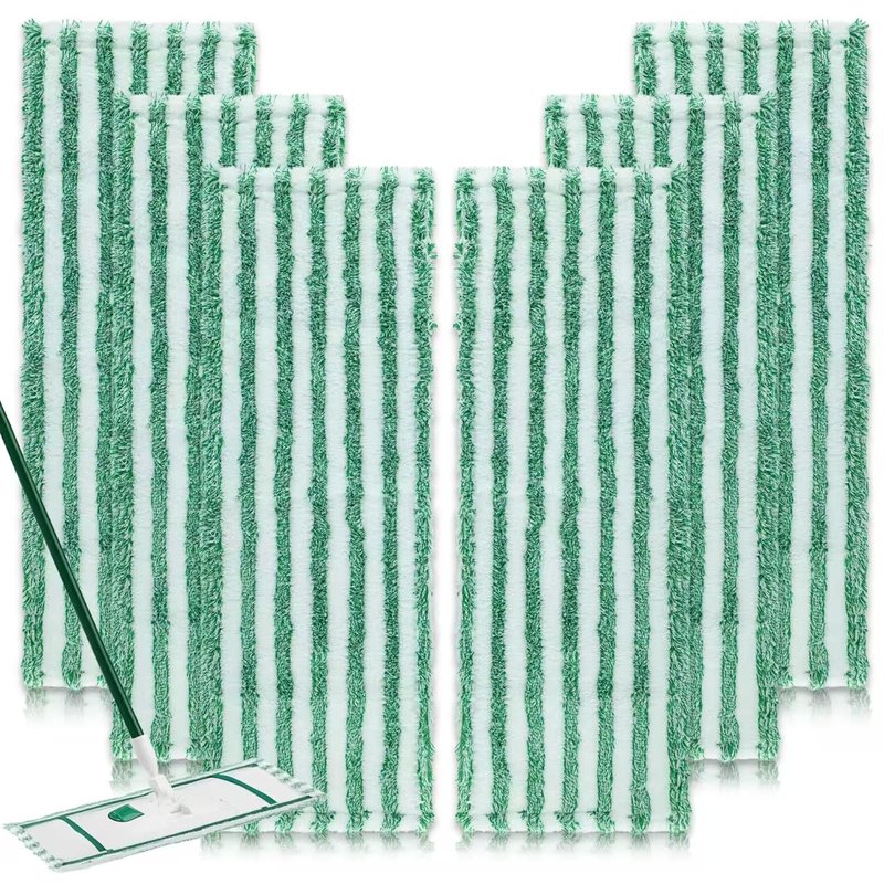 6 Pack Replacement Mop Refills Compatible with Libman Wet & Dry Microfiber Mop, Reusable Washable Mop Head Replacement Pads for Cleaning Multi-Surface Floor (Mop not Included)